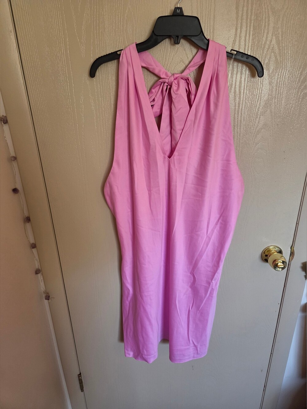 Wild Fable Pink Satin Halter Style Mini Dress NWOT Womens Size XL